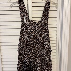 NWT Black leopard jumpsuit KORI brand